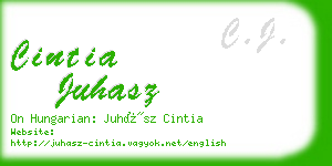 cintia juhasz business card